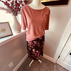 LuLaRoe Madison Skirt, Sz L and Gigi Top, Sz L